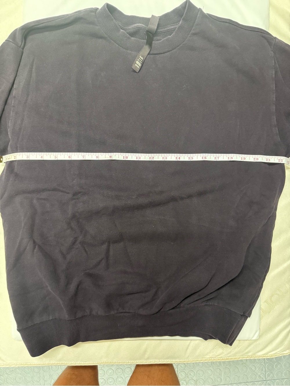 SKIMS Terry Men's Classic Crewneck Phoenix (Deep Eggplant/Brown) Sz M - Picture 6 of 6